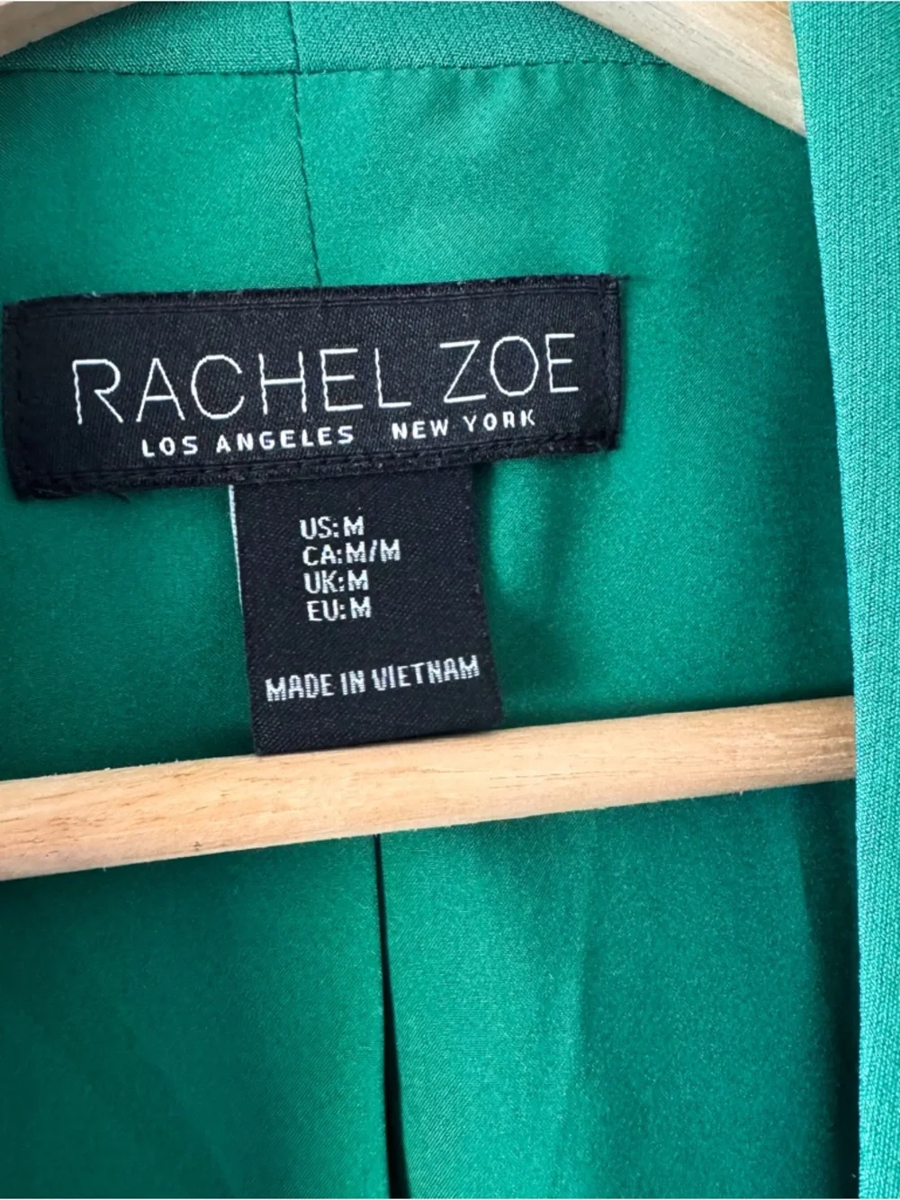 Rachel Zoe Green Open-Front Blazer Jacket Size M - Picture 4 of 7